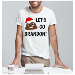 Let’S Go Brandon Poop Santa Christmas Shirt