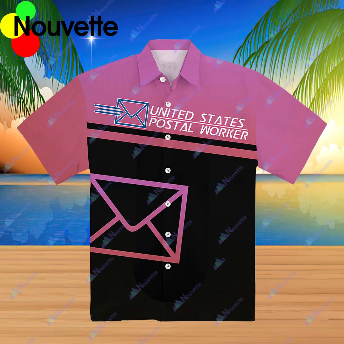 Postal Worker Girl Hawaiian Shirt