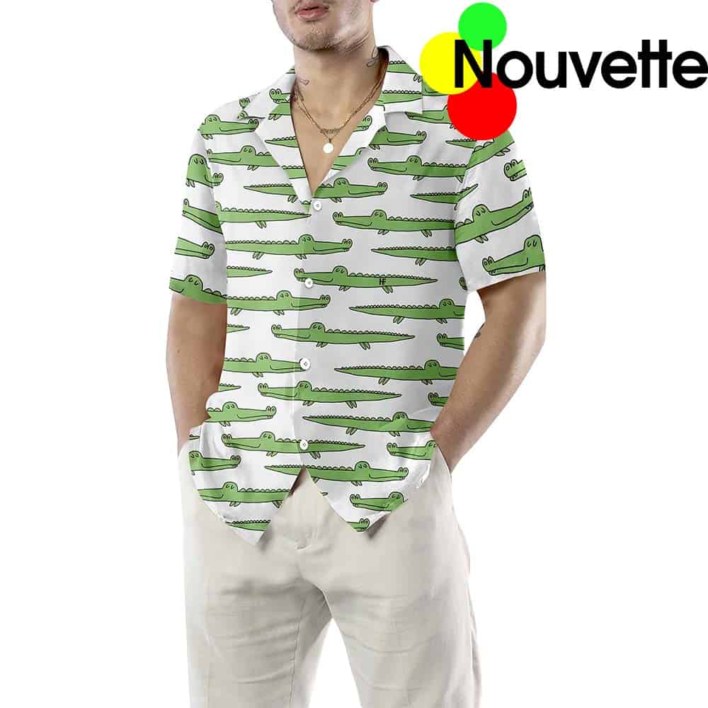 Alligator Seamless Pattern Hawaiian Shirt Alligator Seamless Pattern Hawaiian Shirt