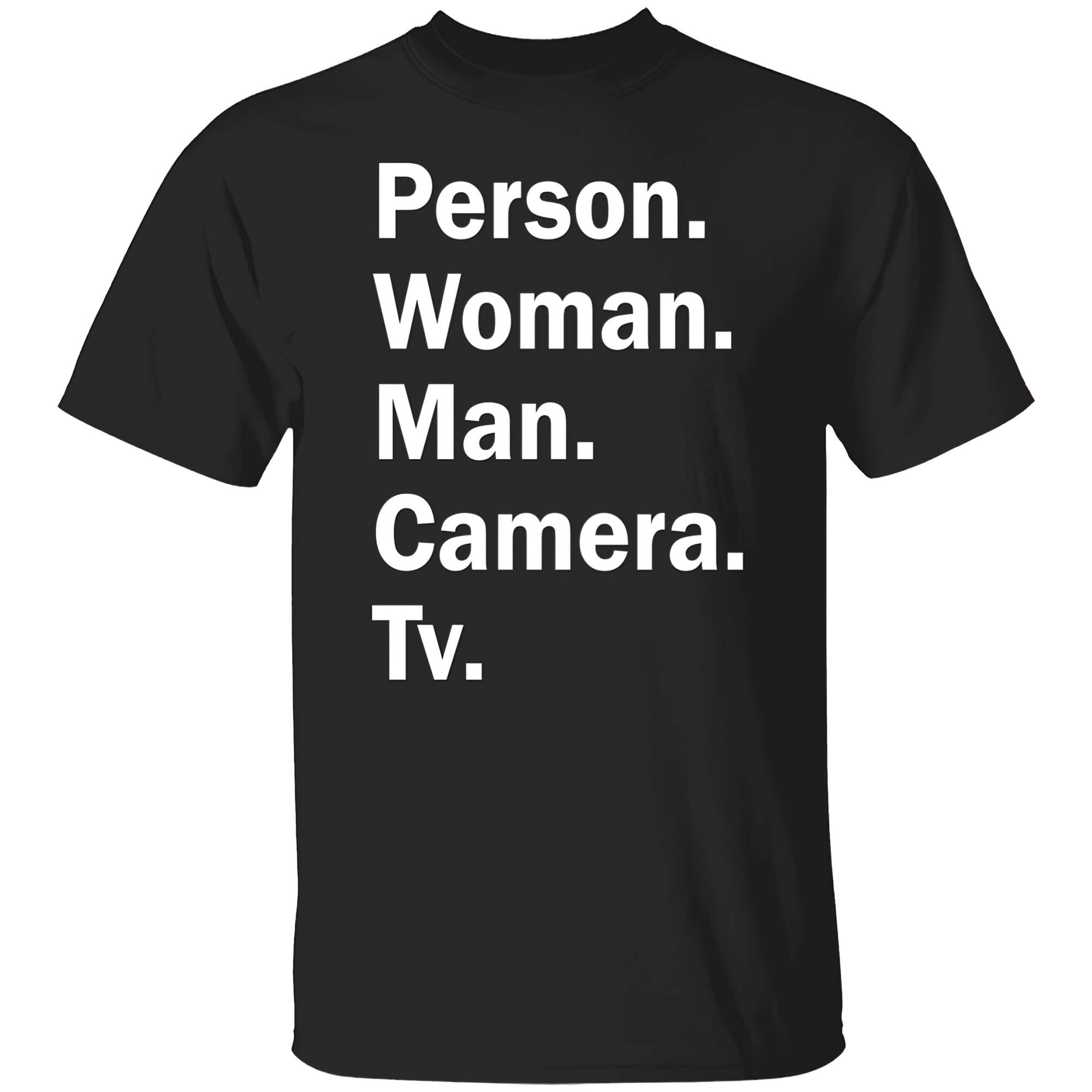 Man Woman Camera Person Tv Shirt