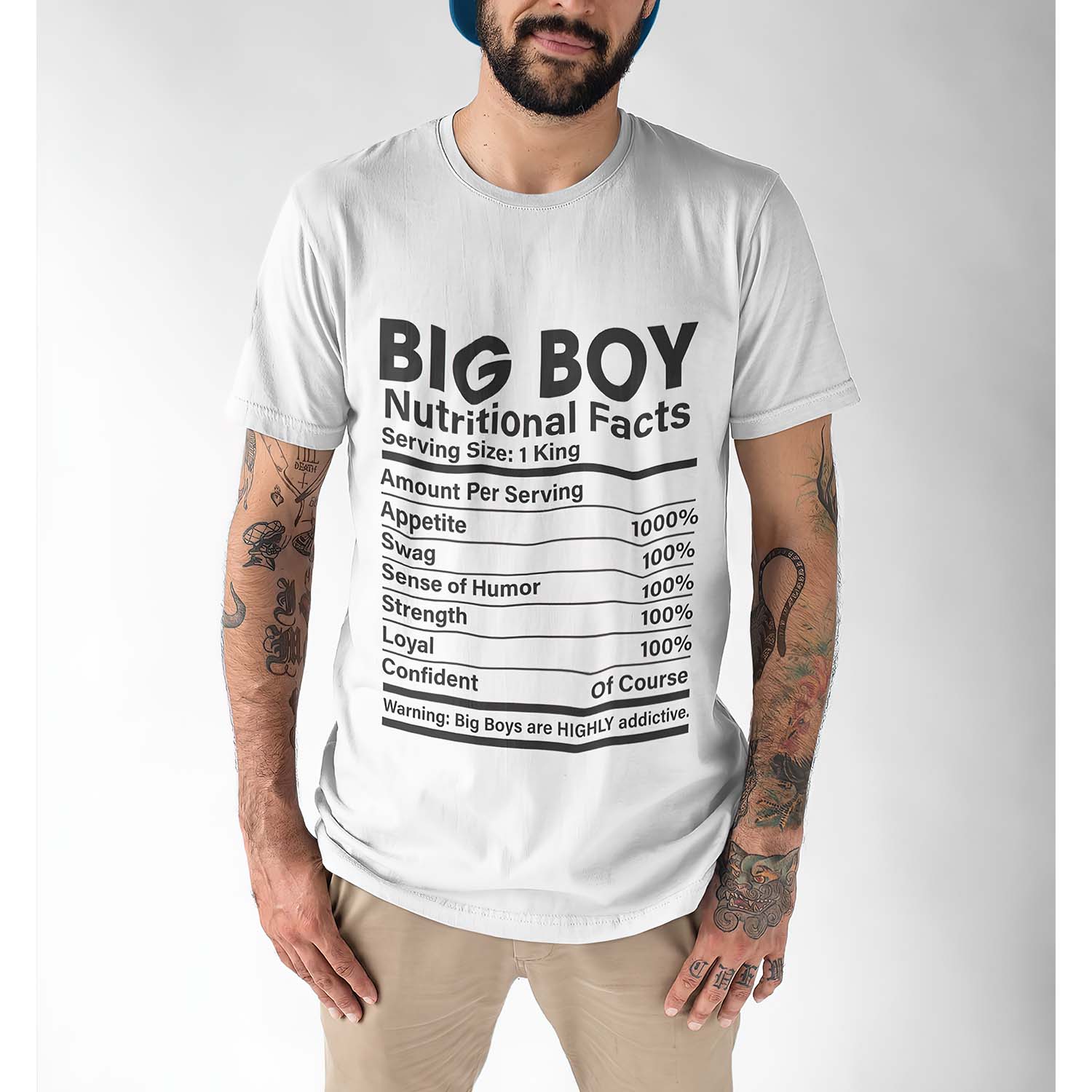 Big Boy Nutritional Facts Shirt Big Boy Nutritional Facts Shirt