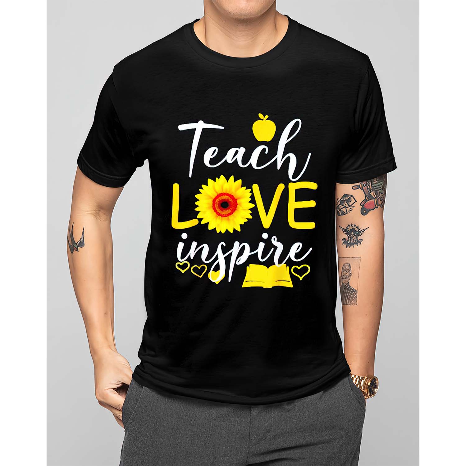Teach Love Inspire Sunflower Shirt Teach Love Inspire Sunflower Shirt