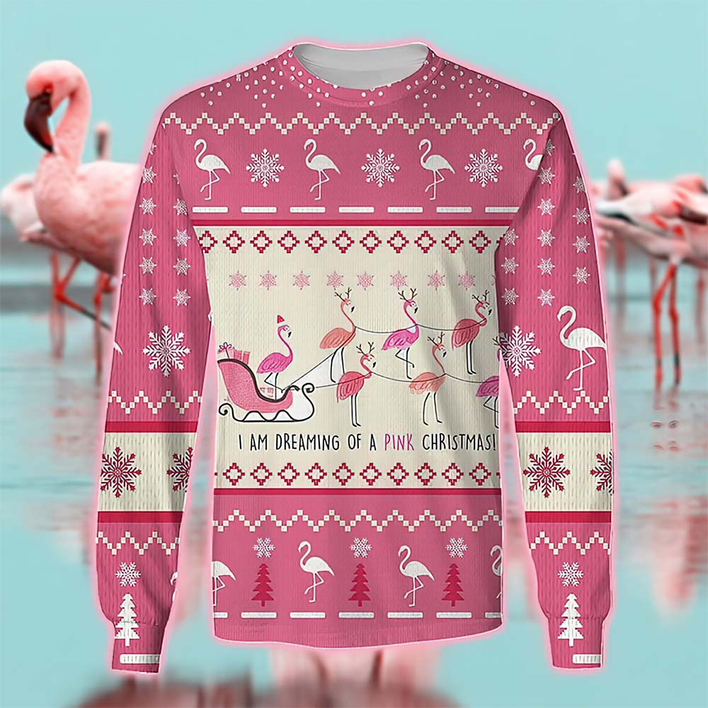 I Am Dreaming Of A Pink Christmas Sweater