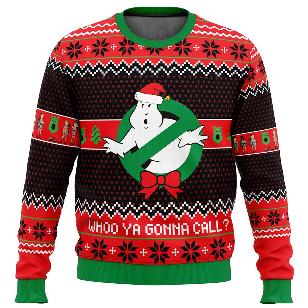 Who You Gonna Call Ghostbusters Christmas Sweater Who You Gonna Call Ghostbusters Christmas Sweater