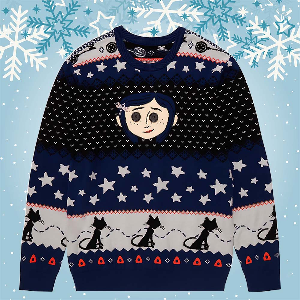 Coraline Icons Christmas Sweater Coraline Icons Christmas Sweater
