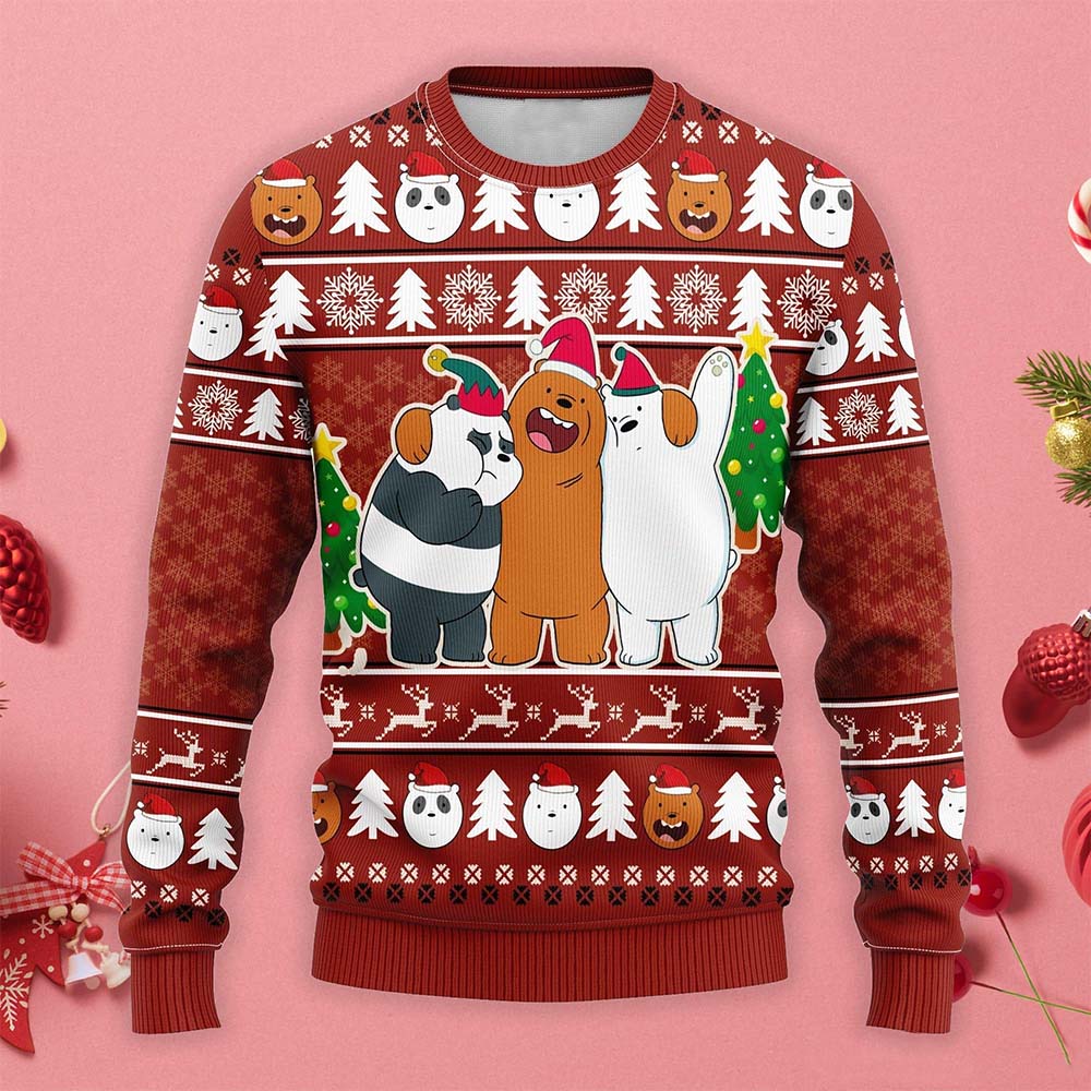 We Bare Bear Christmas Sweater We Bare Bear Christmas Sweater