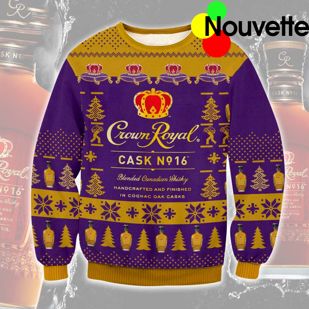 Crown Royal Cask No 16 Ugly Christmas Sweater Crown Royal Cask No 16 Ugly Christmas Sweater