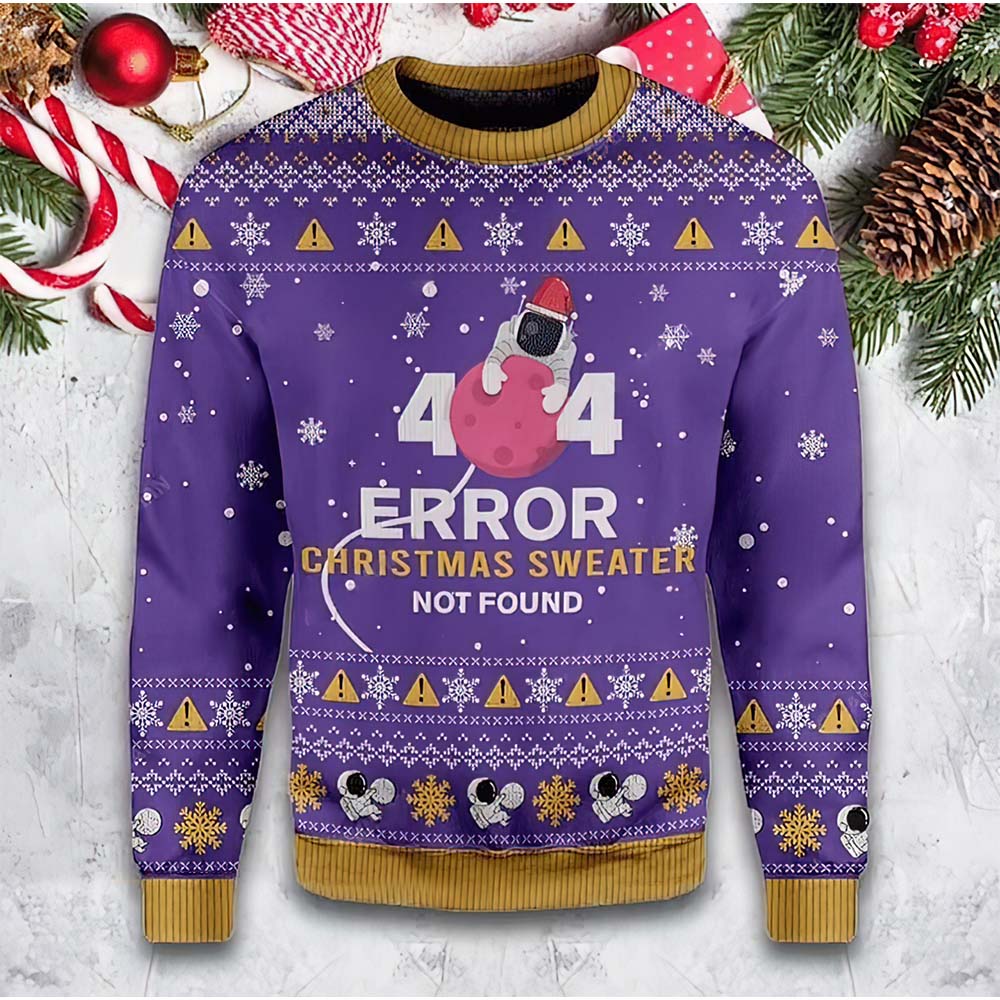 404 Error Christmas Sweater Not Found Sweater 404 Error Christmas Sweater Not Found Sweater