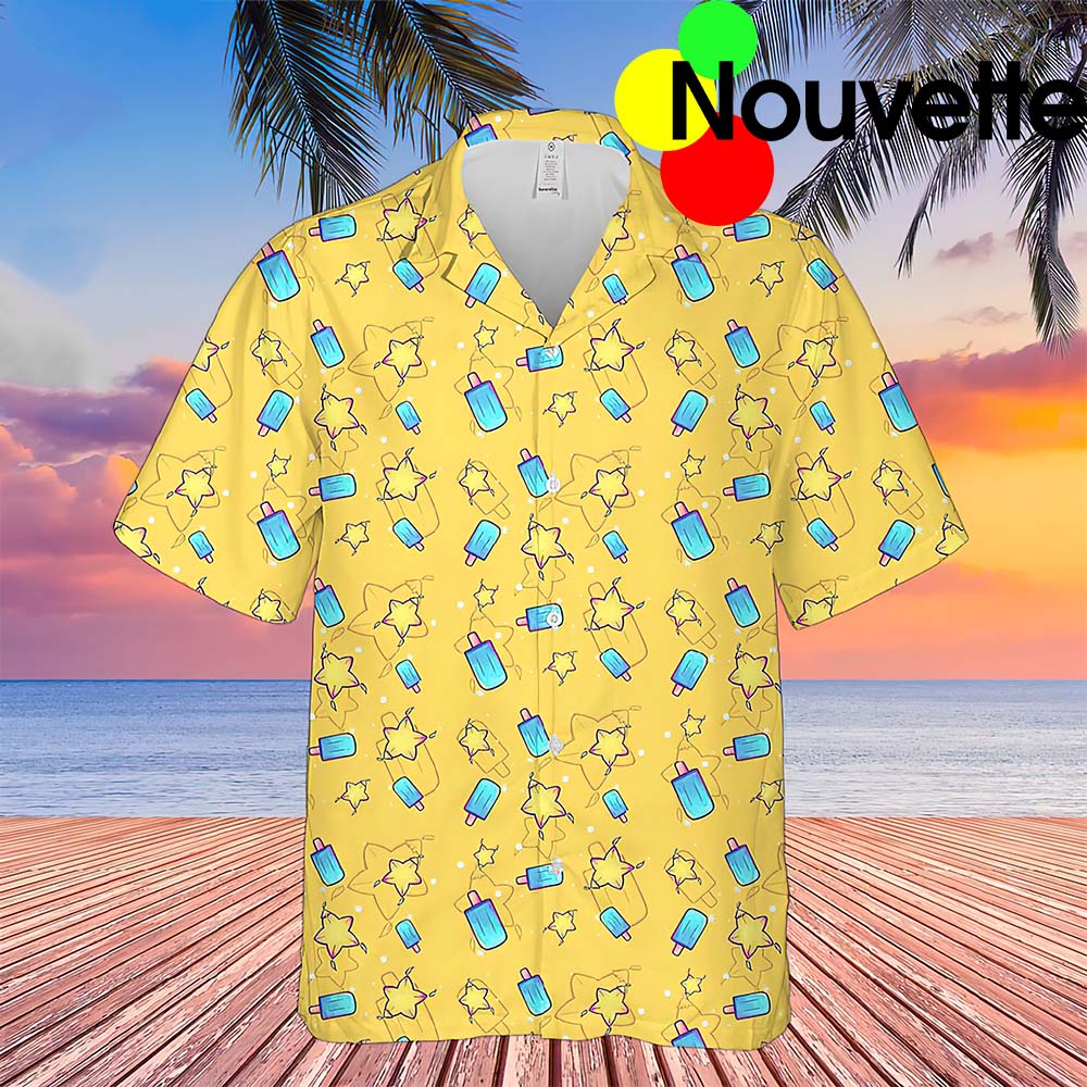 Kingdom Hearts Yellow Hawaiian Shirt Kingdom Hearts Yellow Hawaiian Shirt