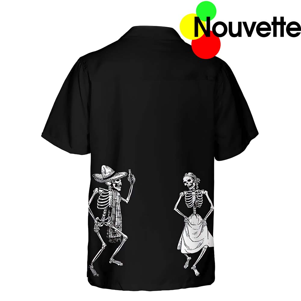 Dancing Skeleton Dia De Los Muertos Hawaiian Shirt Dancing Skeleton Dia De Los Muertos Hawaiian Shirt