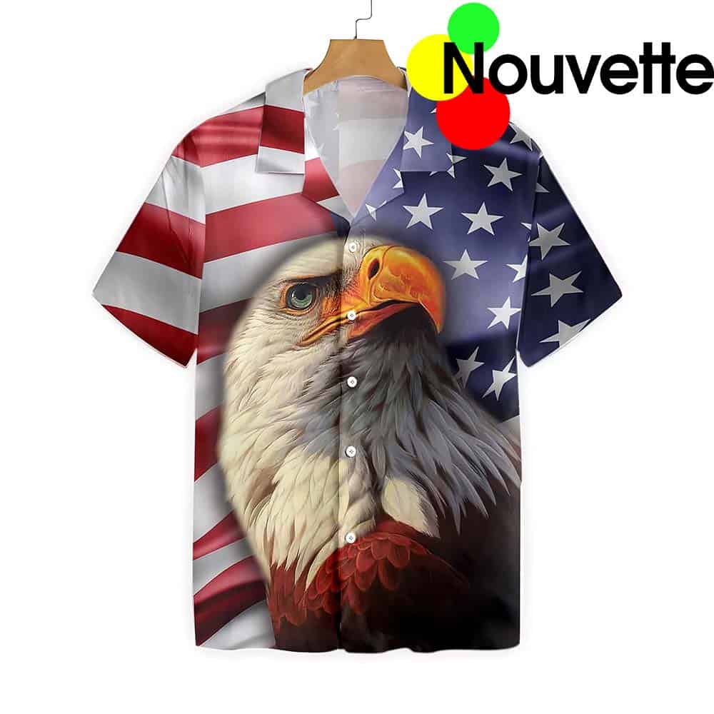 American Eagle Flag Hawaiian Shirt