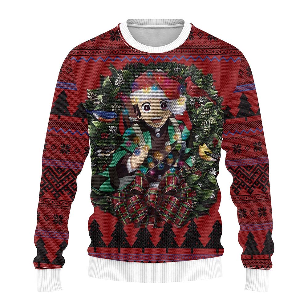 Kamado Tanjiro Ugly Christmas Sweater Kamado Tanjiro Ugly Christmas Sweater