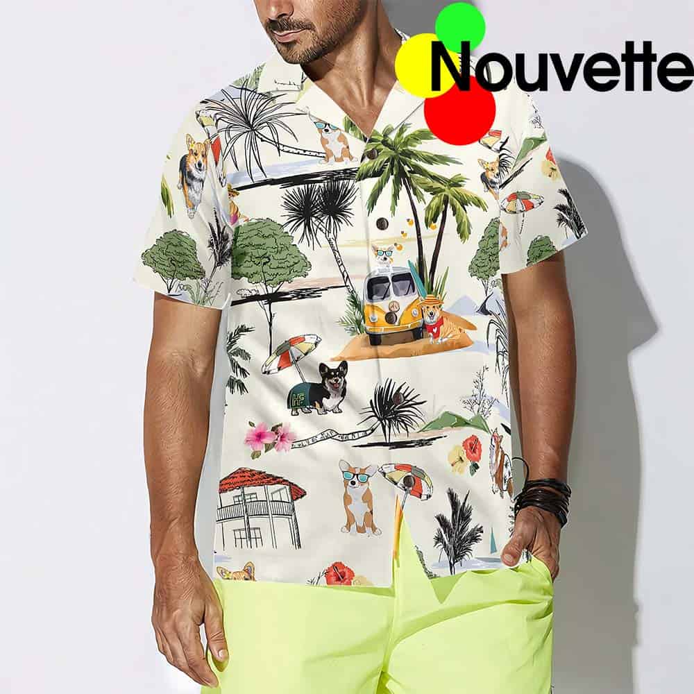 Corgi Hawaii Beach Hawaiian Shirt Corgi Hawaii Beach Hawaiian Shirt