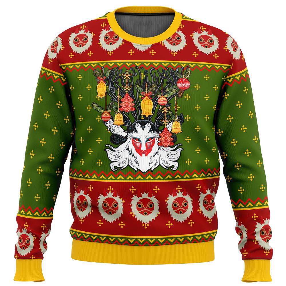 Princess Mononoke Forest Spirit Christmas Sweater