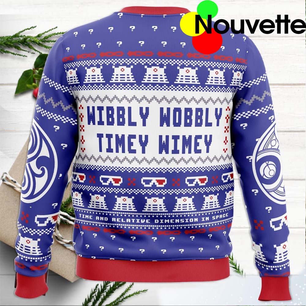 Wibbly Wobbly Timey Wimey Christmas Sweater Wibbly Wobbly Timey Wimey Christmas Sweater