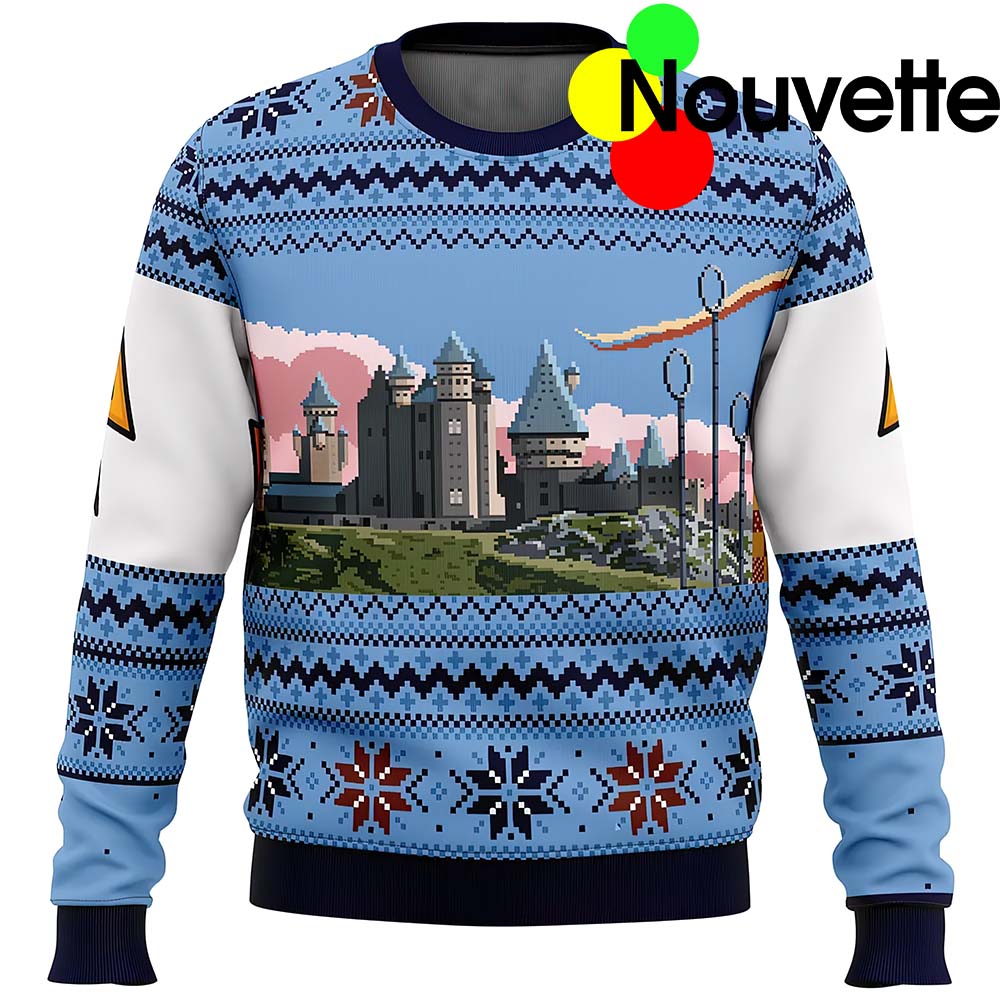 Harry Potter Hogwarts Houses Ugly Christmas Sweater Harry Potter Hogwarts Houses Ugly Christmas Sweater