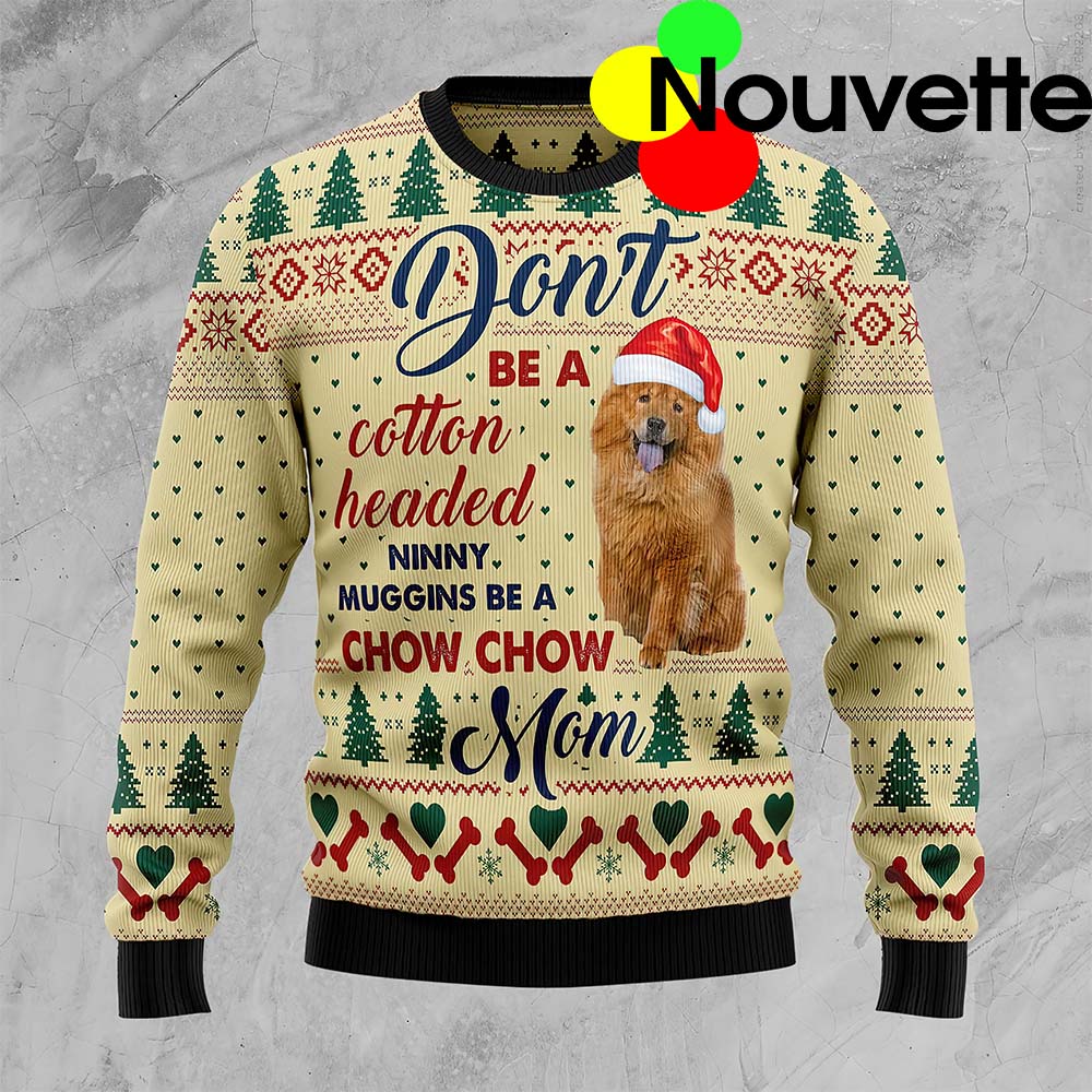 Chow Chow Mom Ugly Christmas Sweater Chow Chow Mom Ugly Christmas Sweater
