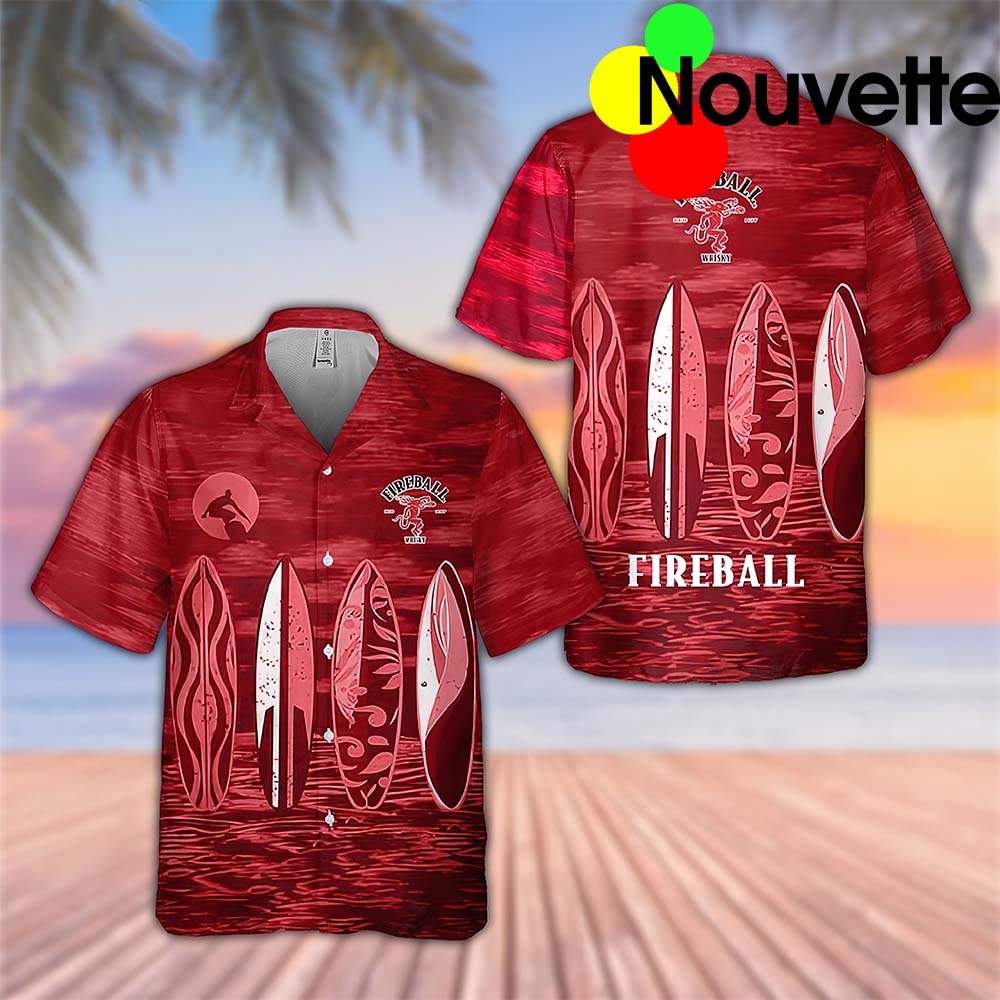 Fireball Surfing Hawaiian Shirt Fireball Surfing Hawaiian Shirt