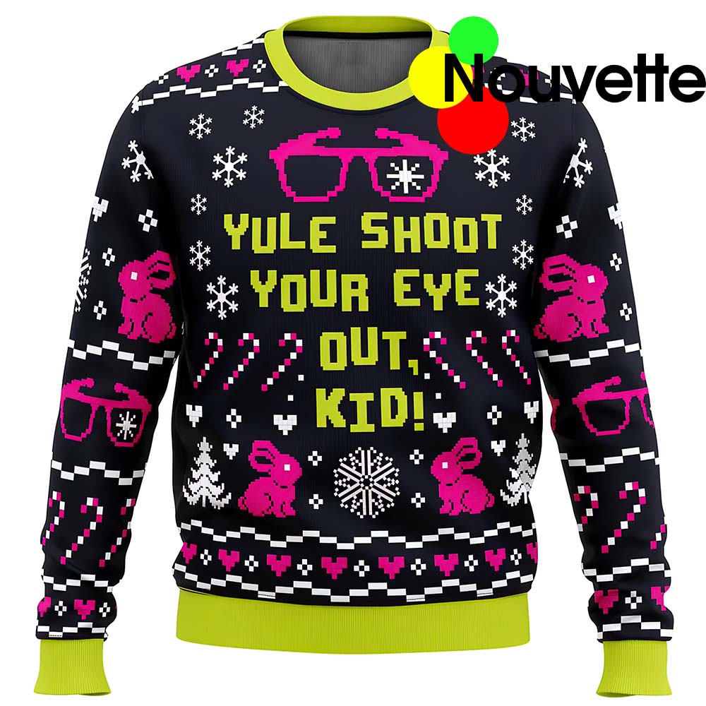 Yule Shoot Your Eye Out Kid Christmas Sweater Yule Shoot Your Eye Out Kid Christmas Sweater