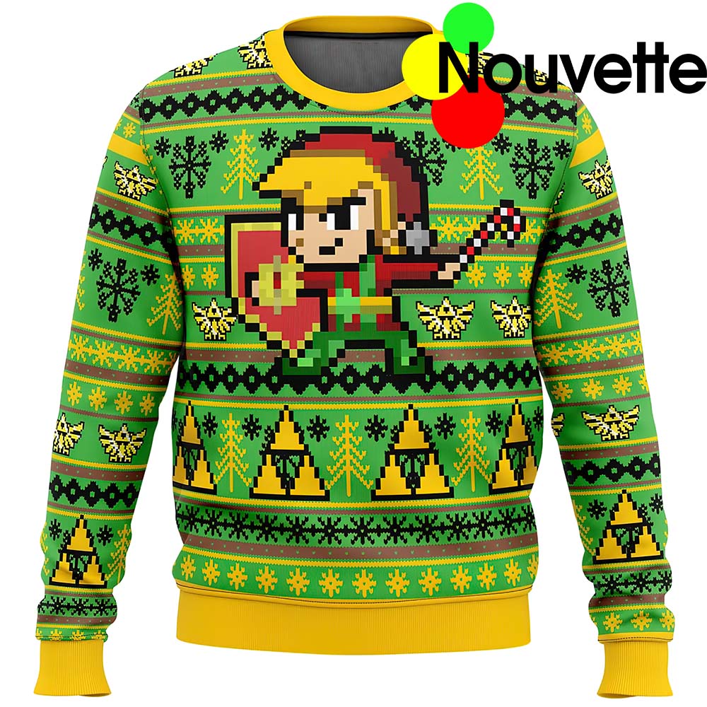 Zelda Holiday Link Ugly Christmas Sweater