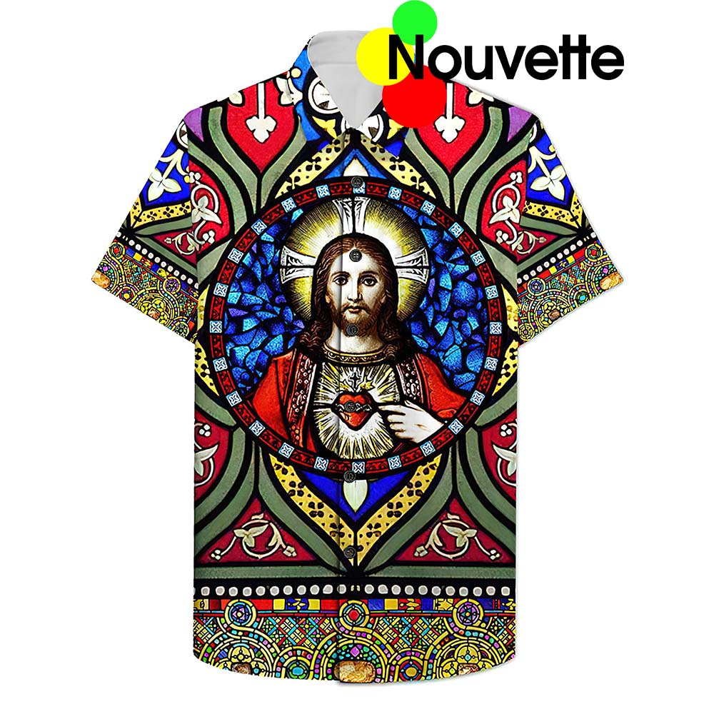The Heart Of Jesus Hawaiian Shirt The Heart Of Jesus Hawaiian Shirt