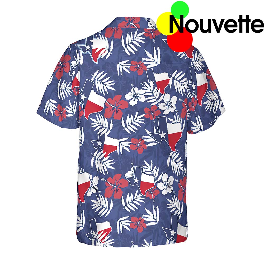 Texas Flag Tropical Seamless Pattern Usa Hawaiian Shirt Texas Flag Tropical Seamless Pattern Usa Hawaiian Shirt