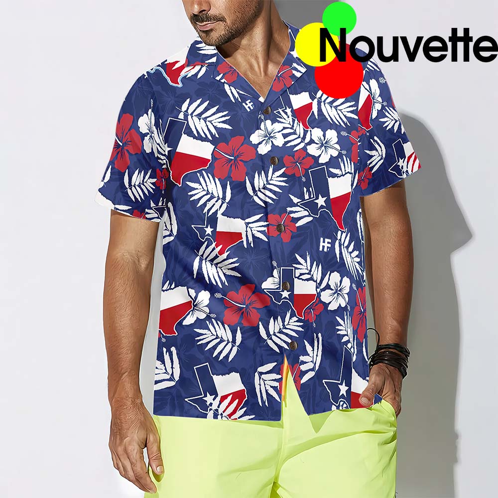 Texas Flag Tropical Seamless Pattern Usa Hawaiian Shirt Texas Flag Tropical Seamless Pattern Usa Hawaiian Shirt