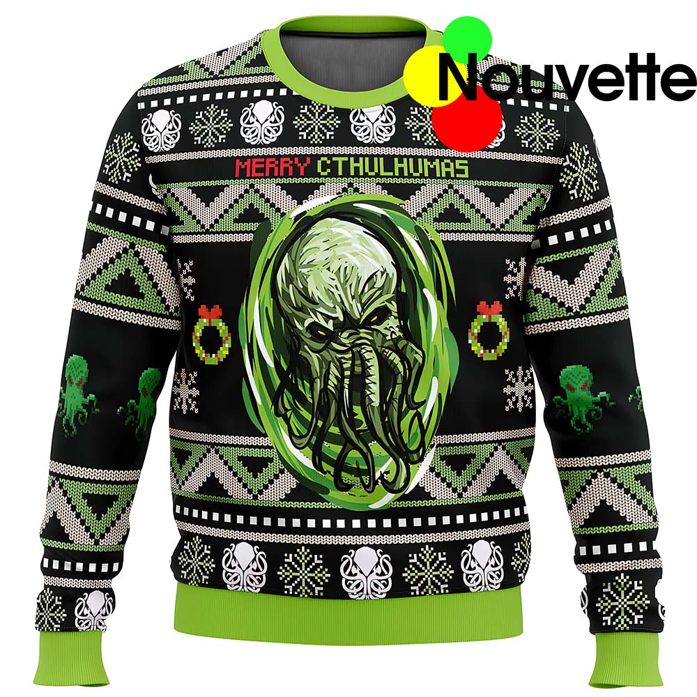 Merry Cthulhumas Ugly Christmas Sweater Merry Cthulhumas Ugly Christmas Sweater