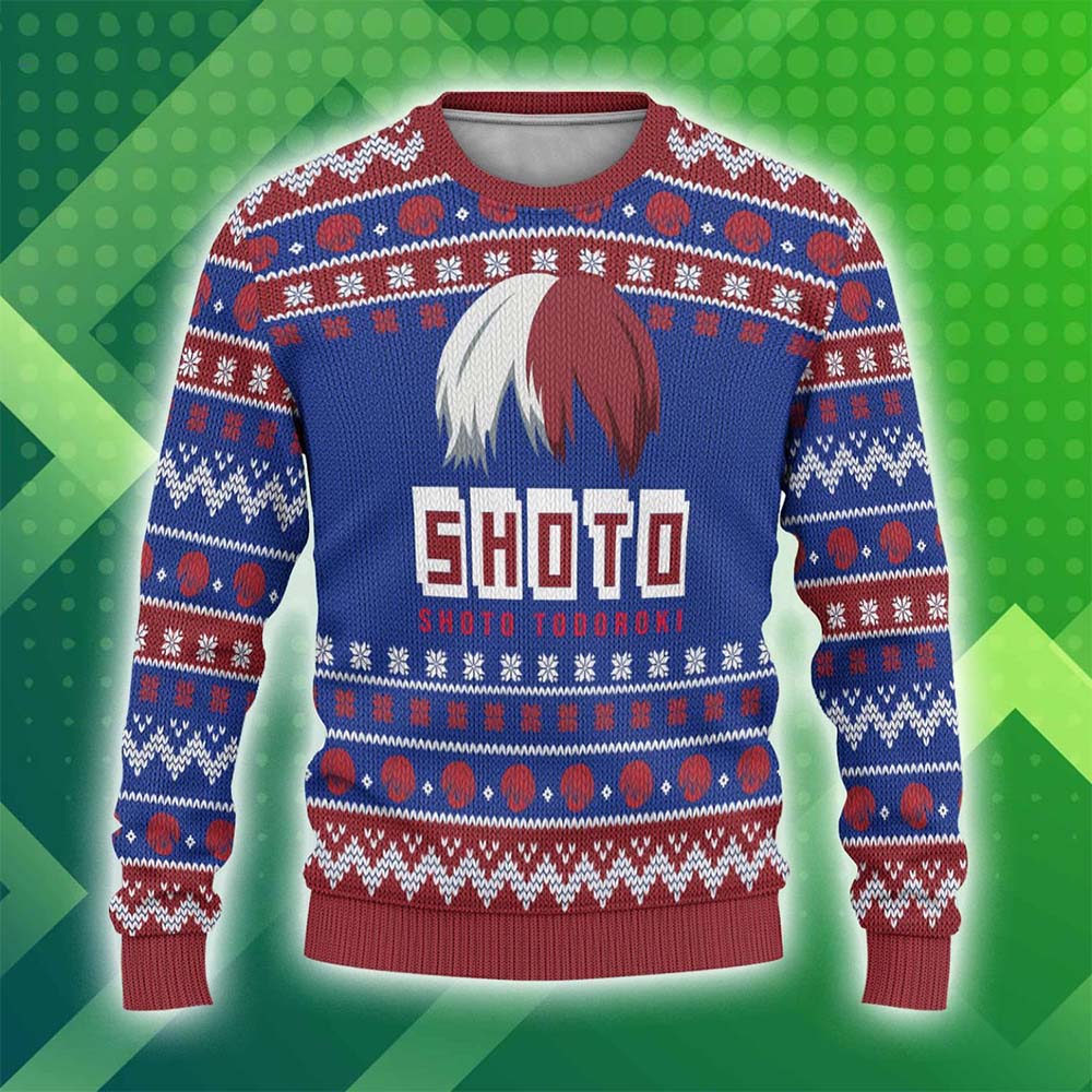 Todoroki Shouto Christmas Sweater Todoroki Shouto Christmas Sweater
