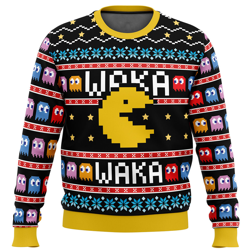 Waka Waka Pac Man Christmas Sweater Waka Waka Pac Man Christmas Sweater
