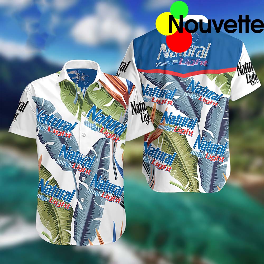 Natural Light Beer Summer Hawaiian Shirt