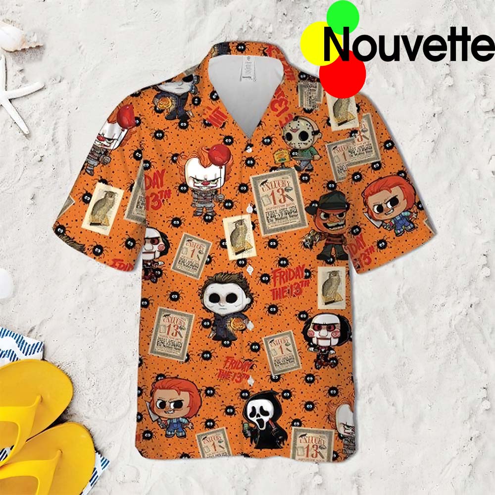 Ch*Bi Horror Characters Hawaiian Shirt Ch*Bi Horror Characters Hawaiian Shirt