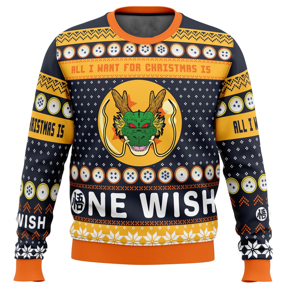 A Very Shenron Christmas Dragon Ball Z Ugly Christmas Sweater A Very Shenron Christmas Dragon Ball Z Ugly Christmas Sweater