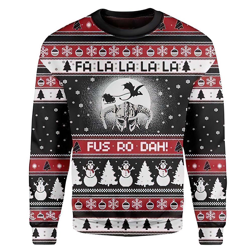 Viking Falalalala Fus Ro Dah Christmas Sweater Viking Falalalala Fus Ro Dah Christmas Sweater