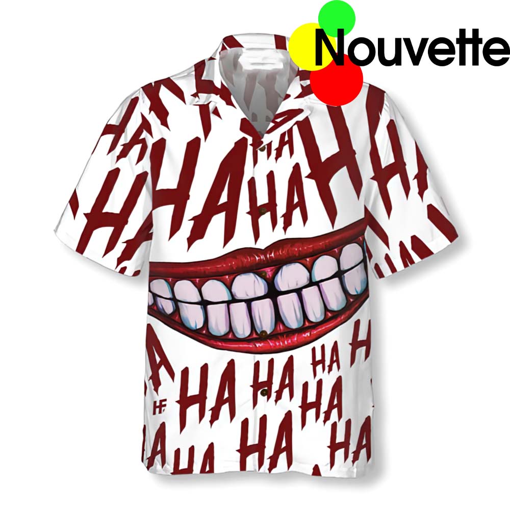 Scary Halloween Clown Smile Hawaiian Shirt