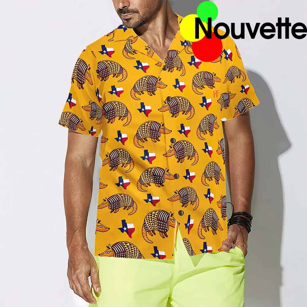 Texas Proud Armadillo Hawaiian Shirt Texas Proud Armadillo Hawaiian Shirt