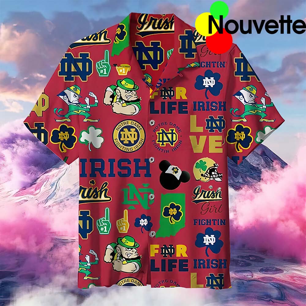 Notre Dame Hawaiian Shirt Notre Dame Hawaiian Shirt