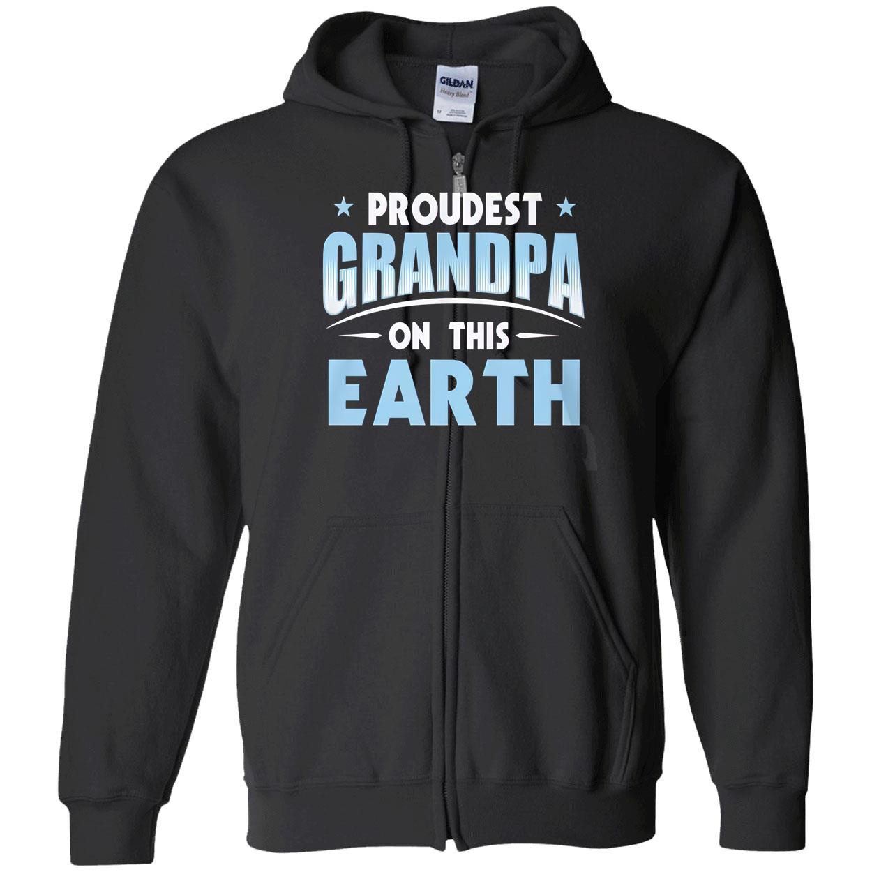 Proudest Grandpa On This Earth Shirt Proudest Grandpa On This Earth Shirt