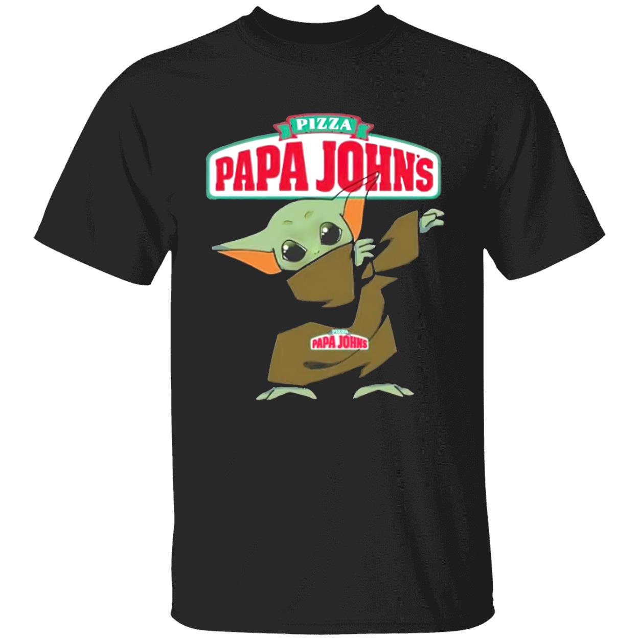 Baby Yoda Dabbing Pizza Papa Johns Shirt Baby Yoda Dabbing Pizza Papa Johns Shirt