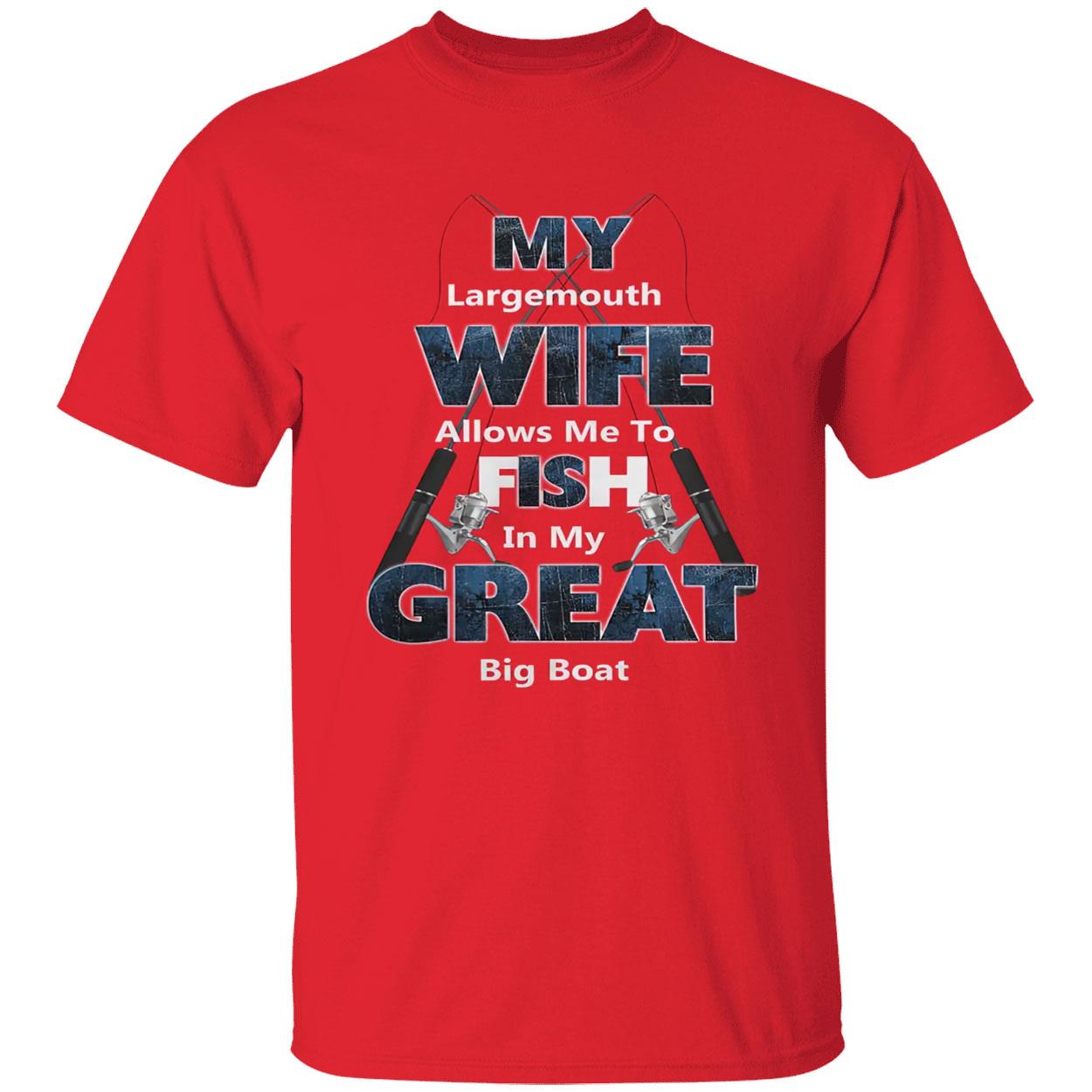 My Largemouth Wife Allows Me To Fish In My Great Big Boat Shirt My Largemouth Wife Allows Me To Fish In My Great Big Boat Shirt