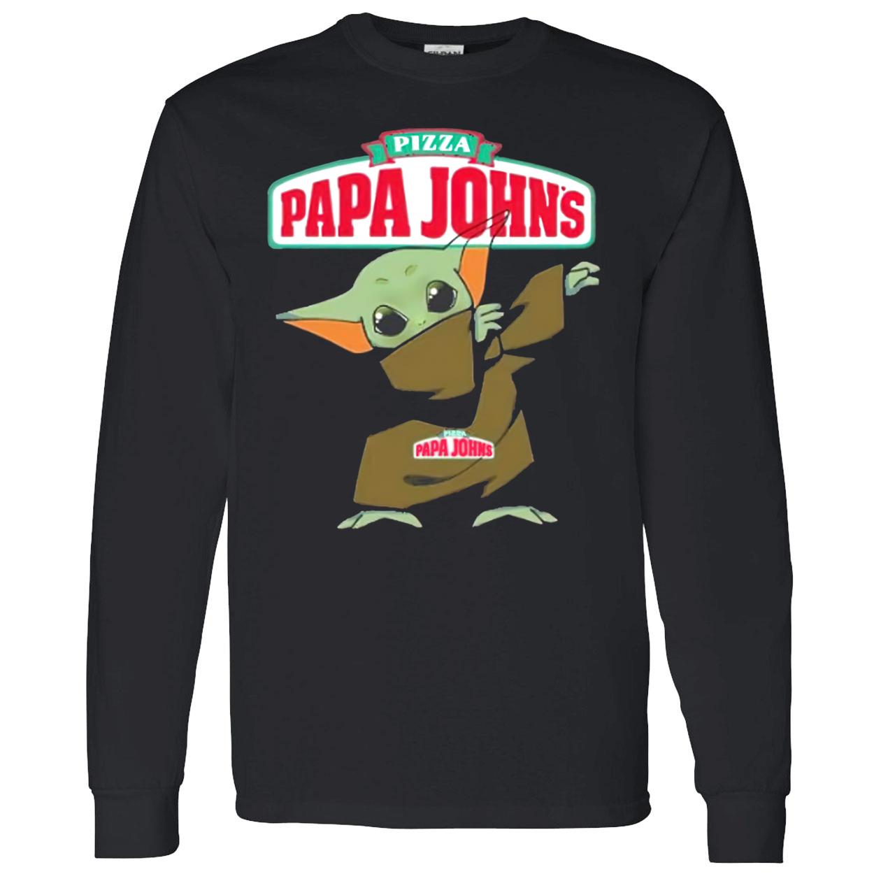 Baby Yoda Dabbing Pizza Papa Johns Shirt Baby Yoda Dabbing Pizza Papa Johns Shirt