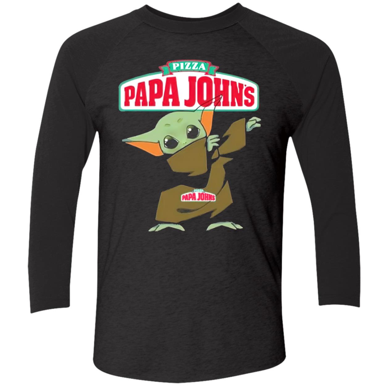 Baby Yoda Dabbing Pizza Papa Johns Shirt Baby Yoda Dabbing Pizza Papa Johns Shirt
