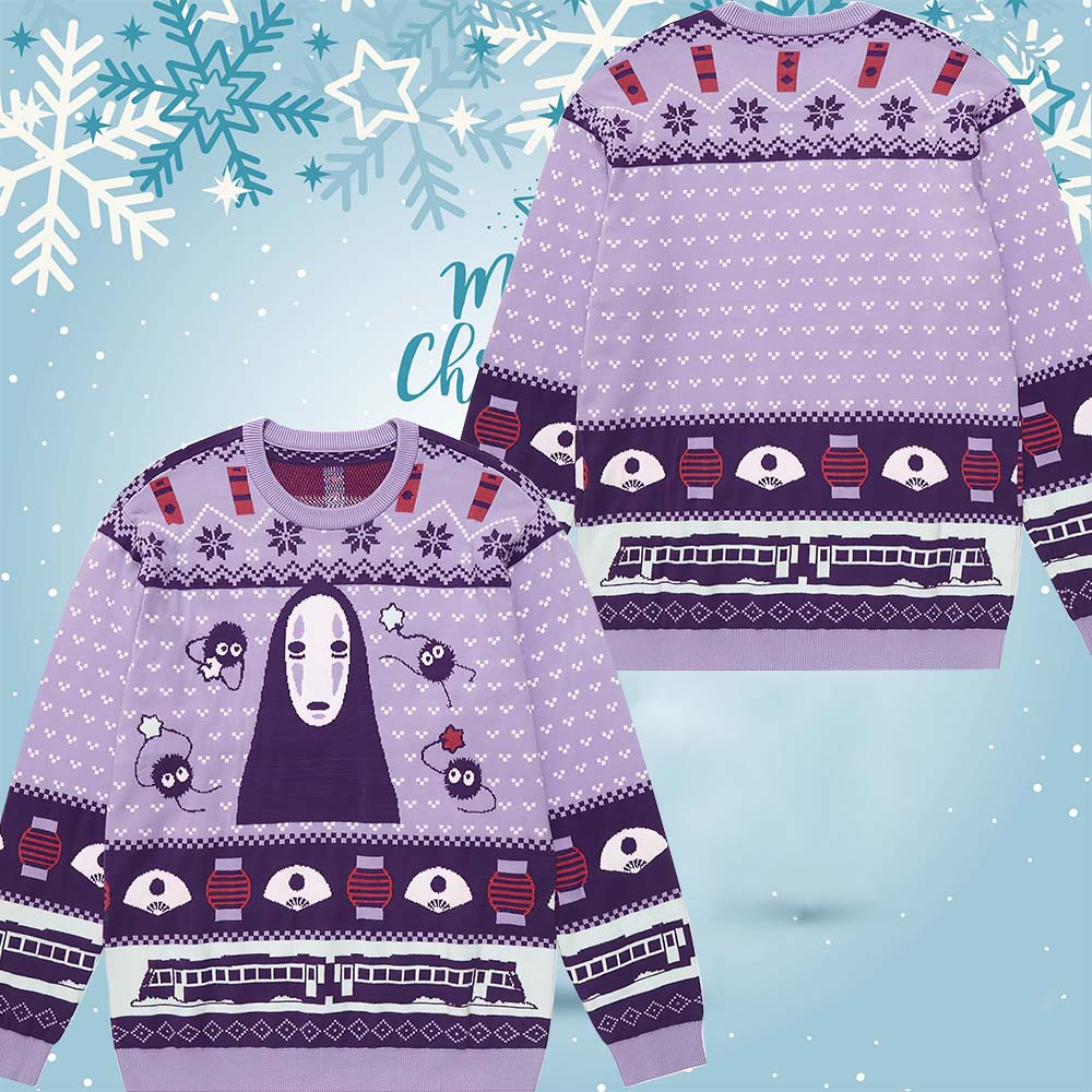 Spirited Away No Face Christmas Sweater Spirited Away No Face Christmas Sweater