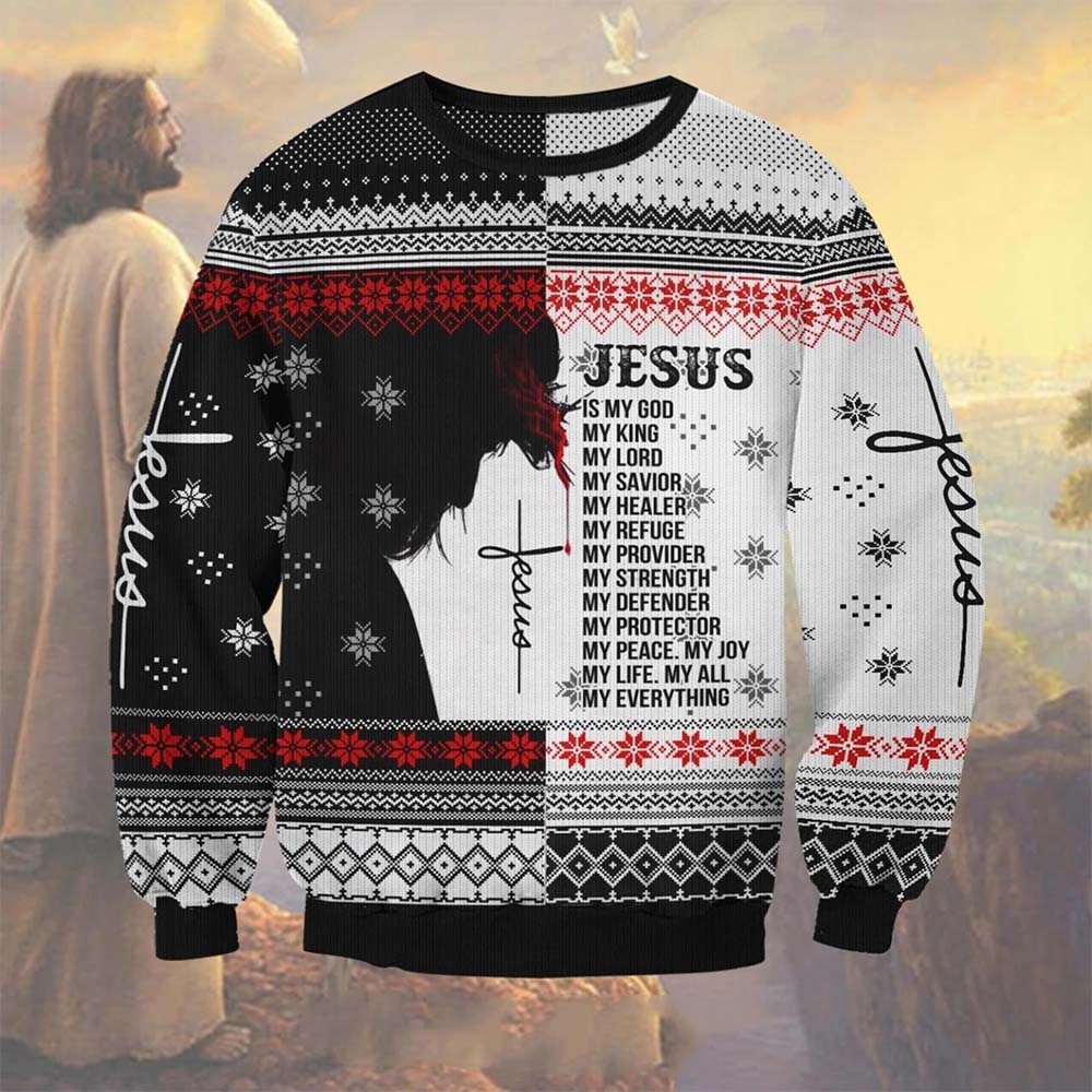 Jesus Is My Everything Ugly Christmas Sweater Jesus Is My Everything Ugly Christmas Sweater