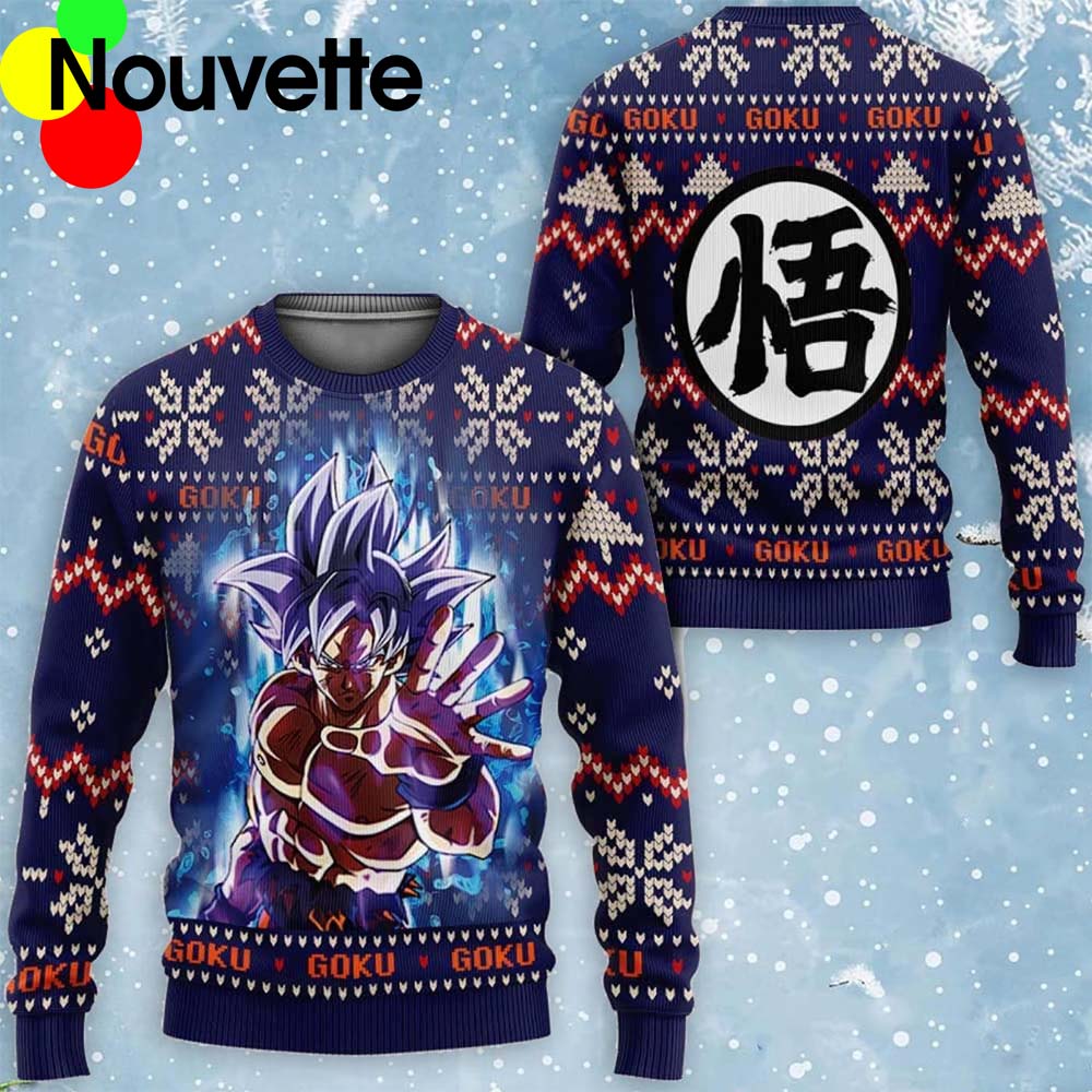 Ultra Instinct Goku Christmas Sweater Ultra Instinct Goku Christmas Sweater