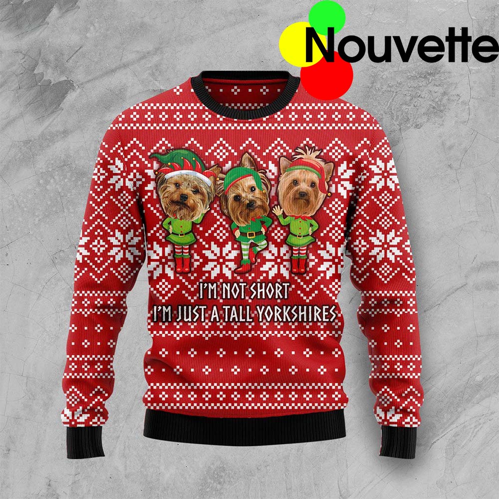Yorkie Not Short Christmas Ugly Sweater Yorkie Not Short Christmas Ugly Sweater
