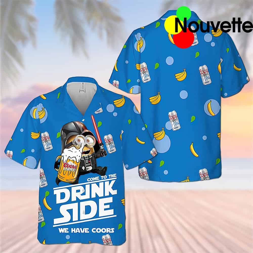 Coors Light Drink Side Hawaiian Shirt Coors Light Drink Side Hawaiian Shirt