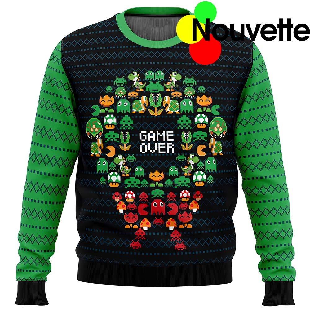 Game Over Ugly Christmas Sweater Game Over Ugly Christmas Sweater