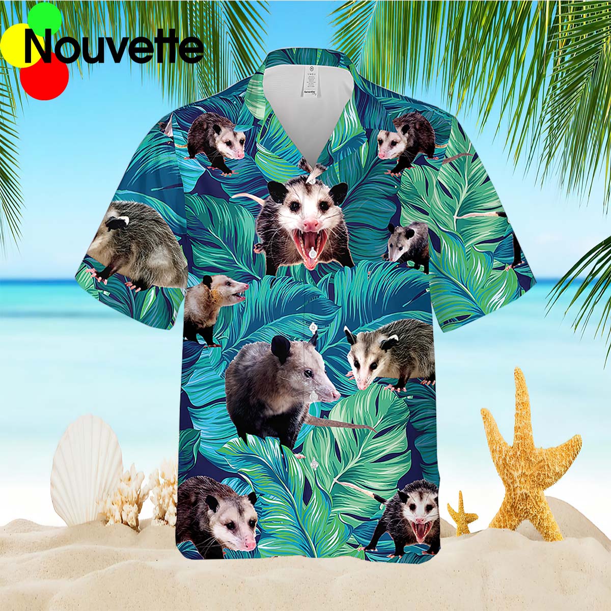 Opossum Tropical Hawaiian Shirt