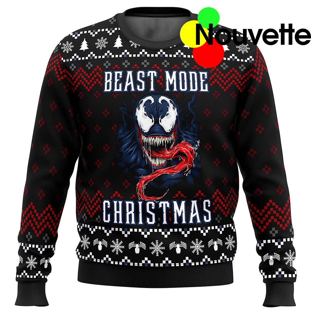 Venom Beast Mode Christmas Sweater Venom Beast Mode Christmas Sweater